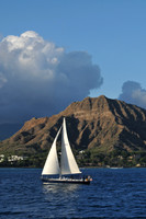 Sailboat at Diamond Head